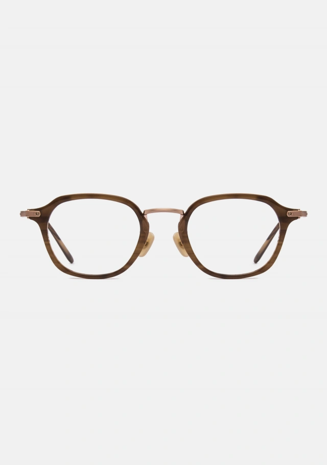 James Rose Gold Beige Horn